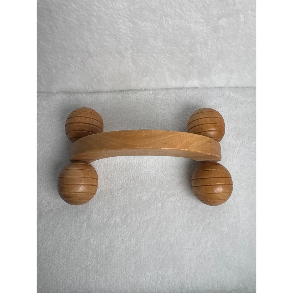 Vintage Wooden Arch Handheld Body Massager Unisex OS Brown Excellent